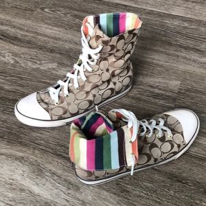 Coach High Rise Fold-Over Chucks Size 11
